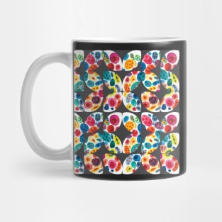 Semicircle geometric shapes in bright colors, retro shapes Mug